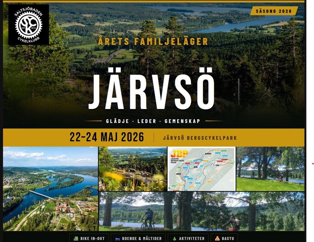 Järvsö cykelläger 22-24 maj 2026